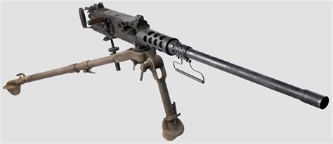 Browning M2 machine gun on display at a museum