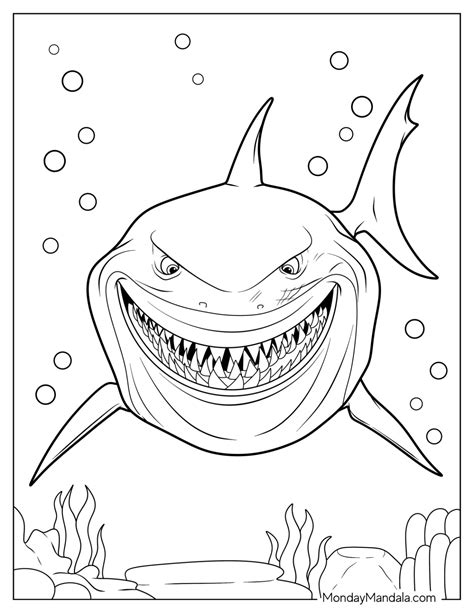 Bruce the Shark Coloring Pages