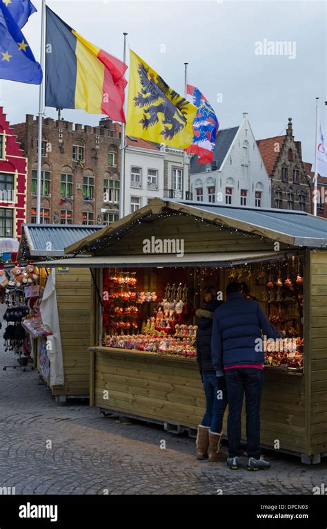 Bruges Christmas Market Stalls