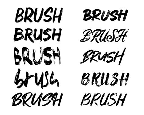 Brush Fonts for Tattoos