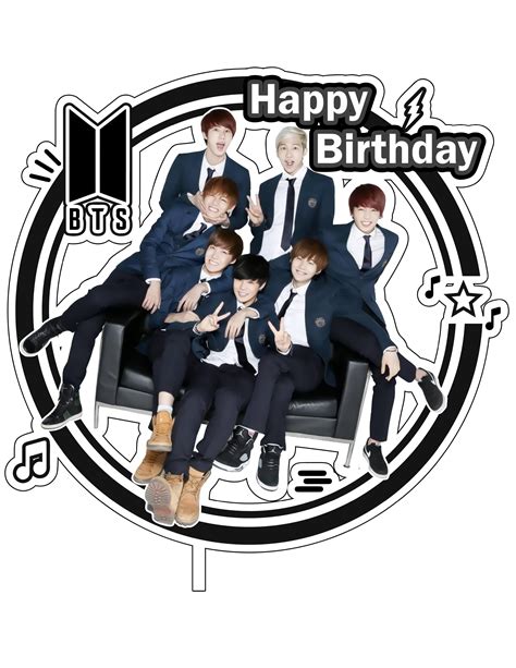 BTS cake topper printable gallery 10