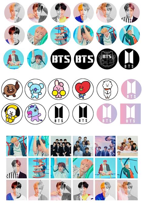 BTS Stickers Printable