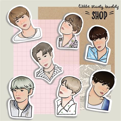 BTS Stickers Printable Designs