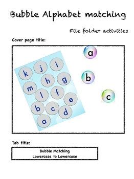 Bubble alphabet match