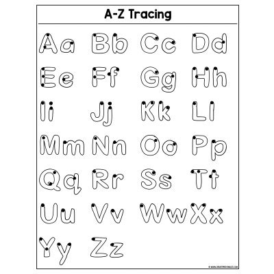 Bubble alphabet tracing activities for kids