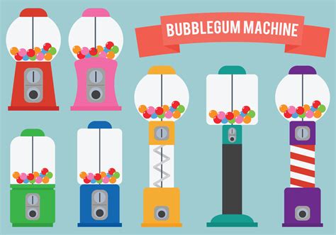 Bubble Gum Machine Template Vector