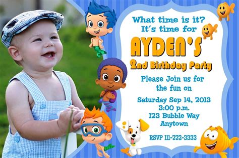 Bubble Guppies Birthday Invitations 7