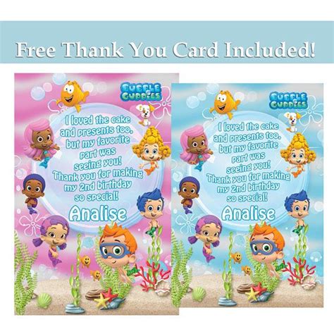 Bubble Guppies Invitation Ideas 5