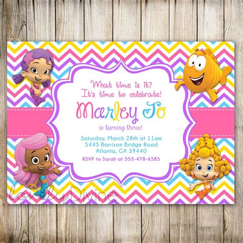 Bubble Guppies Party Invitations 6