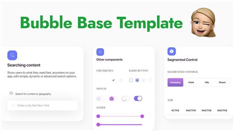 Bubble.io template design