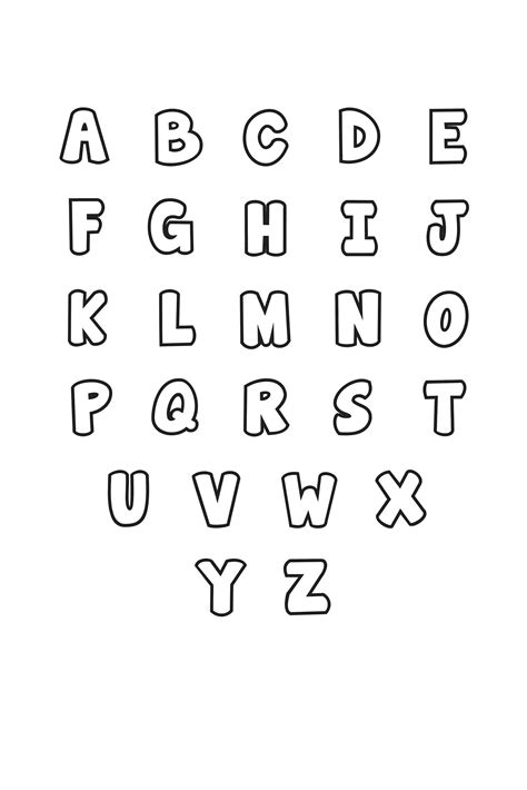 Bubble letter A template with patterns