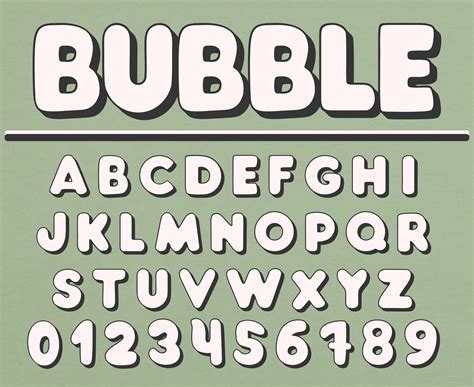 Bubble Letter Alphabet