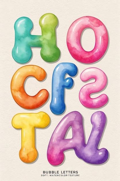 Bubble Letters Art Projects for Kids and Adults