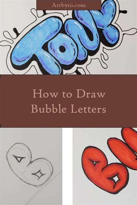 Bubble Letters Art Projects for Adults