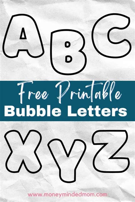 Bubble Letters Fun Templates