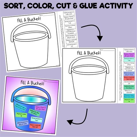 Bucket Filling Activity Worksheets