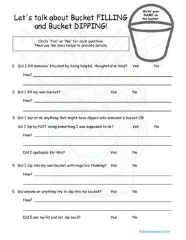 Bucket Filling Reflection Questions