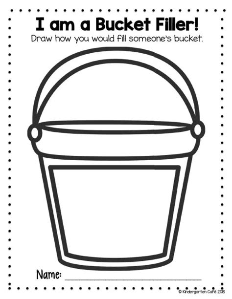 Bucket Filling Worksheets for Teachers