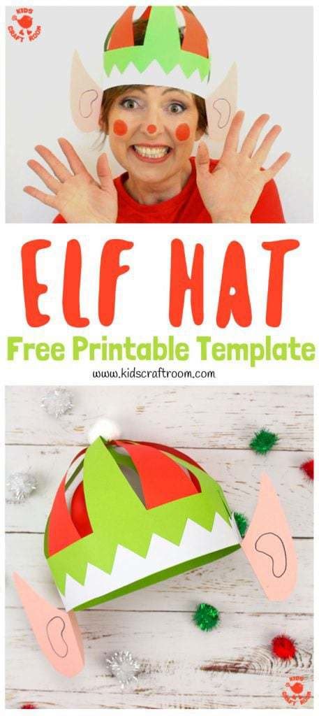 Buddy the Elf Hat Paper Mache Printable