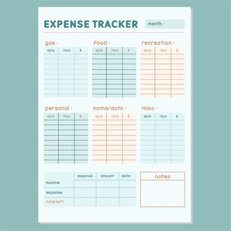 Budget planner with expense tracking