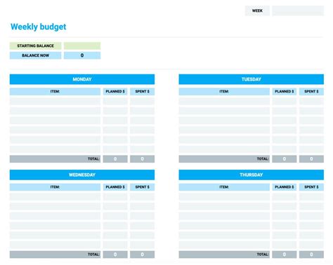 Budget Template 9