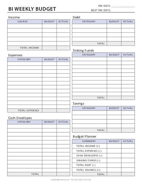 Budget Template 7