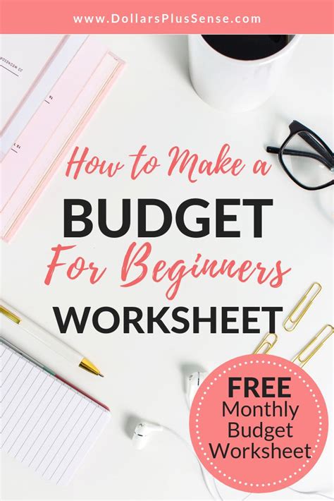 Budgeting for Beginners Worksheet