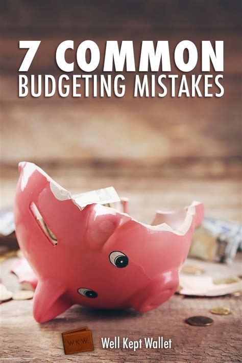 Common budgeting mistakes to avoid