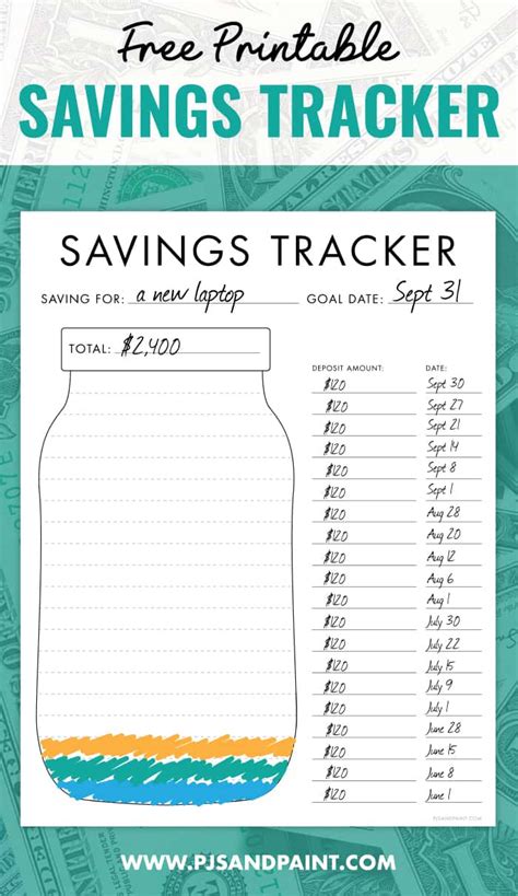 Budgeting Savings Tracker