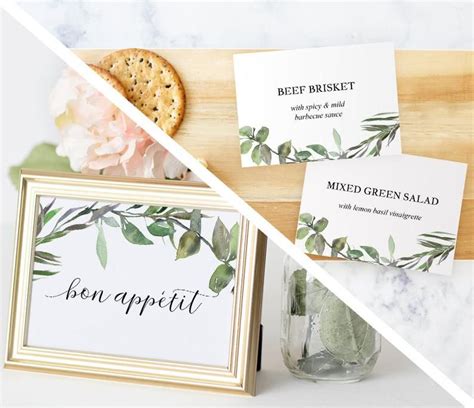 Buffet Label Templates Design