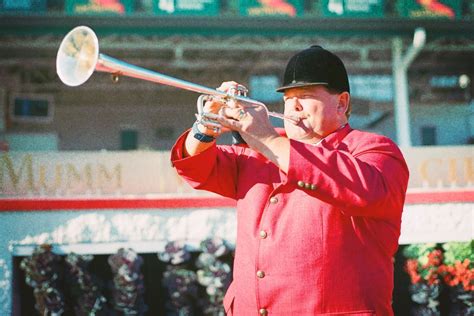 A Bugler Playing the Call to Post at the Kentucky Derby