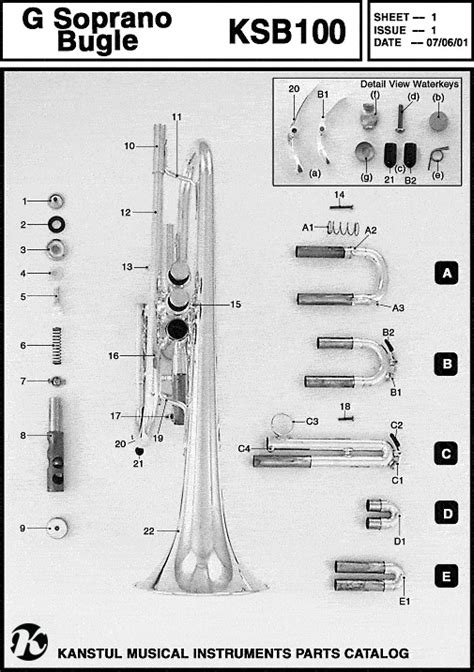 The Parts of a Bugle Instrument