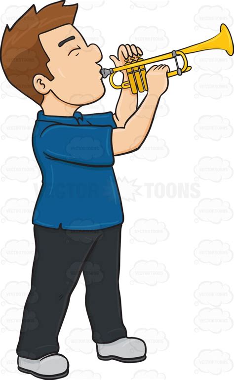 A bugle player evoking emotions