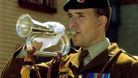 Bugle player performing on stage