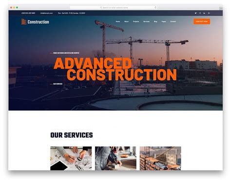 Building Company Website Template