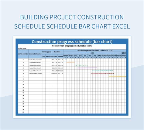 Building Construction Schedules