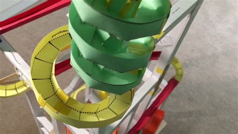 Building a paper roller coaster loop