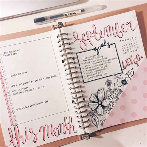 Bullet journal-inspired template with a unique design