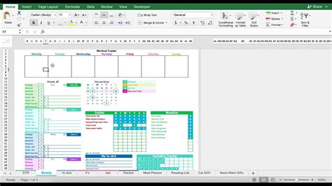 Bullet Journaling Excel Formulas