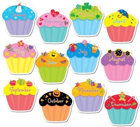 Bulletin Board Birthday Cupcake Template Designs Gallery 6