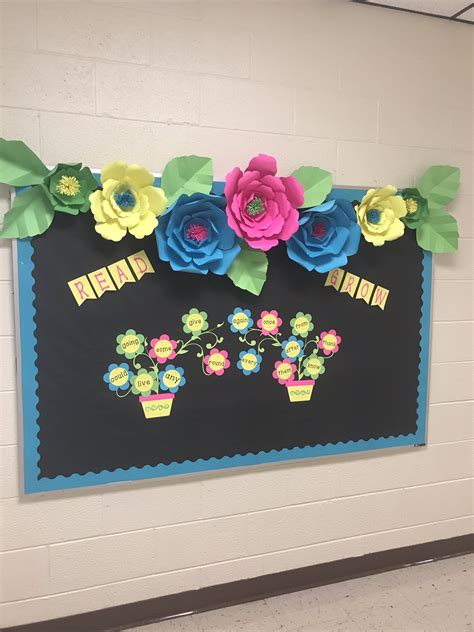 Photo of bulletin board flower templates for classrooms