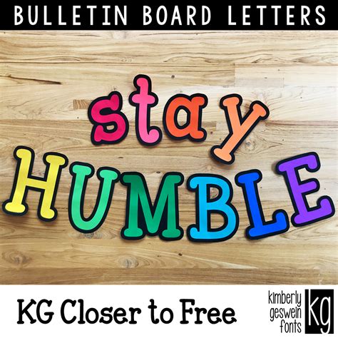 Bulletin Board Letters Promotion