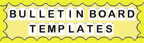 Bulletin board templates compatible with Microsoft Word