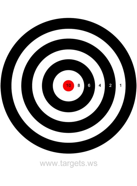 Bullseye Printable Targets for Precision Practice