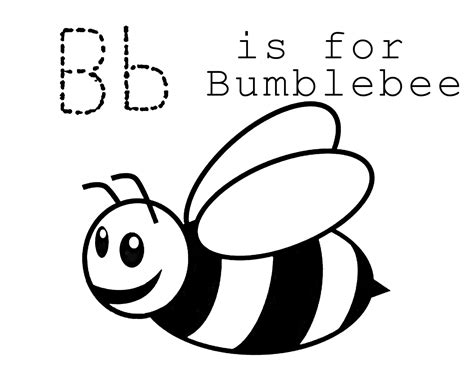 Bumble Bee Coloring Pages for Kids