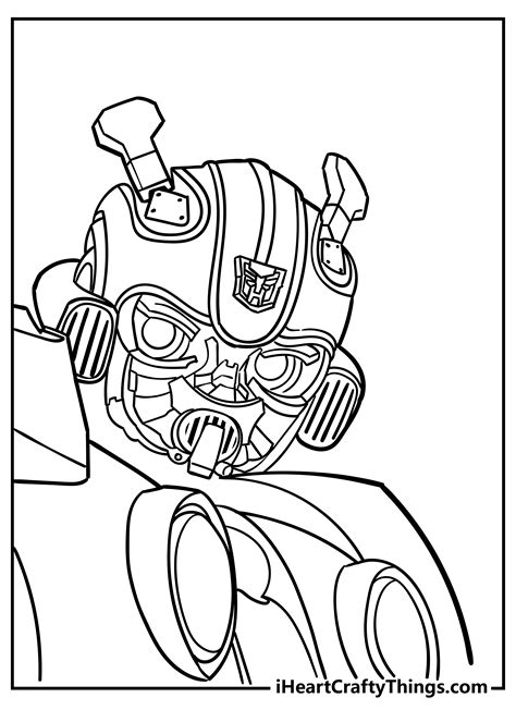 Bumblebee coloring page for kids