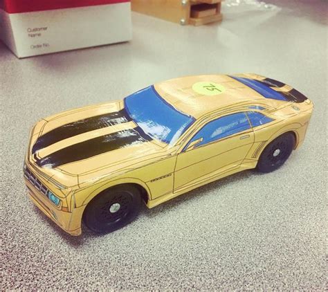 Bumblebee Pinewood Derby Car