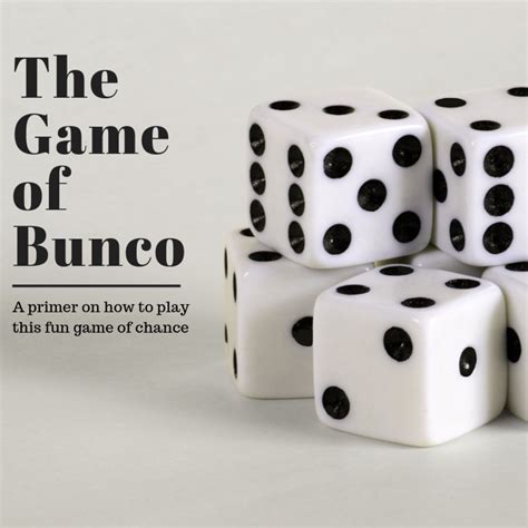 Bunco Dice Game