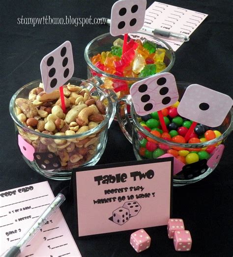 Bunco Snacks and Drinks