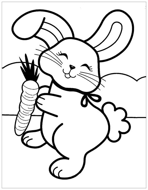 Bunny Coloring Page 10